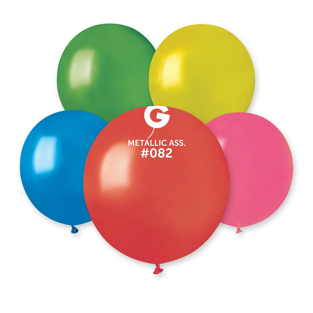 Gemar 19" Metallic Assorted #082 GM19 25pcs Round Balloon — Italian store beauty original 1200px