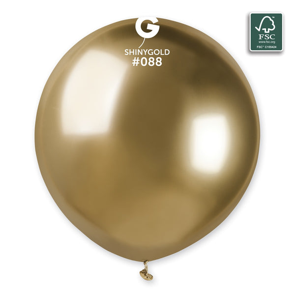 Gemar 19" Shiny Gold #088 GB150 3 3pcs Round Balloon — Italian store beauty original 1200px