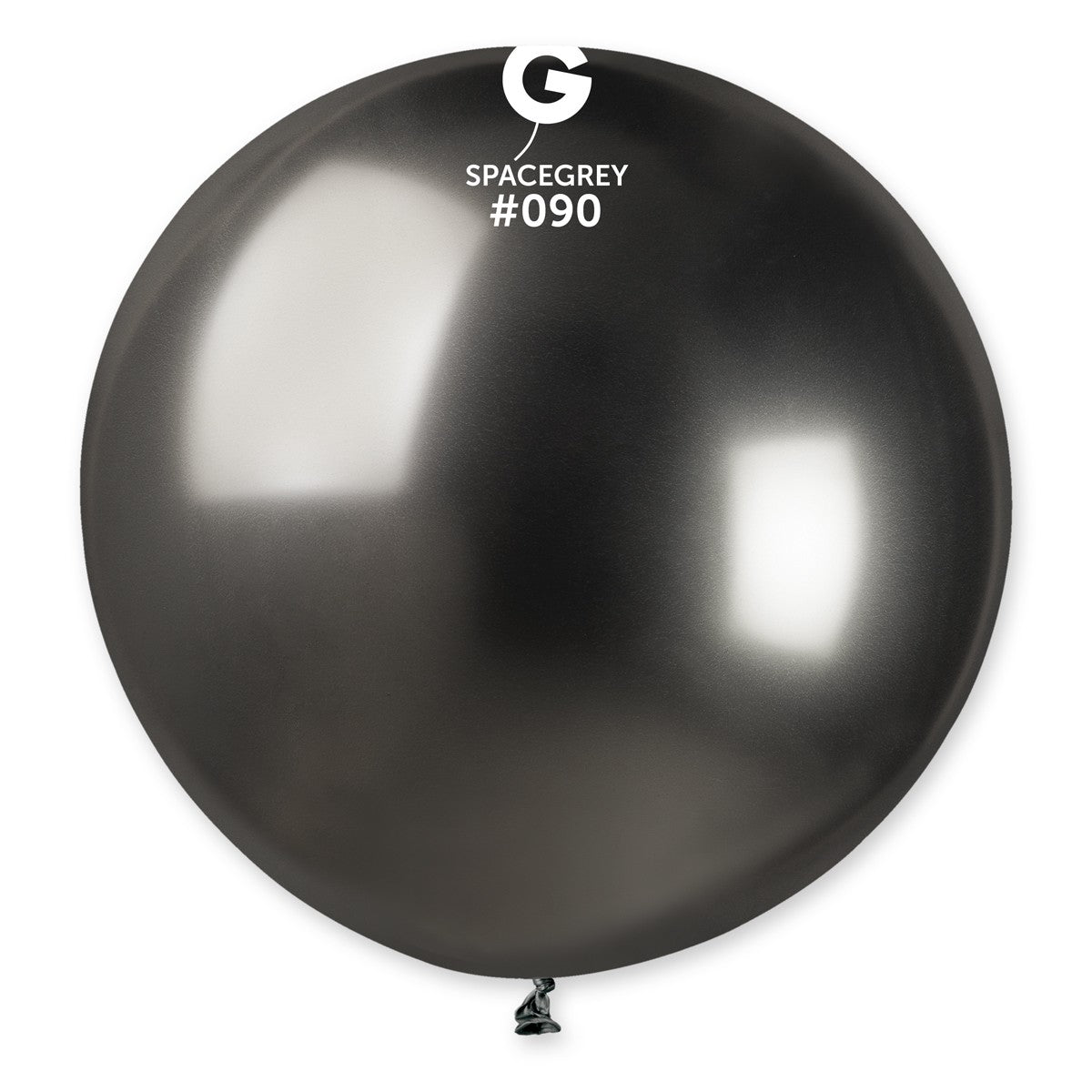 Gemar 31" Shiny Space Grey #090 GB30 1pc Round Balloon — Italian store beauty original 1200px