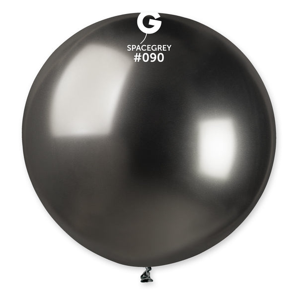 Gemar 31" Shiny Space Grey #090 GB30 1pc Round Balloon — Italian store beauty original 1200px