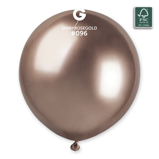 Gemar 19" Shiny Rose Gold #096 GB150 3 3pcs Round Balloon — Italian store beauty original 1200px