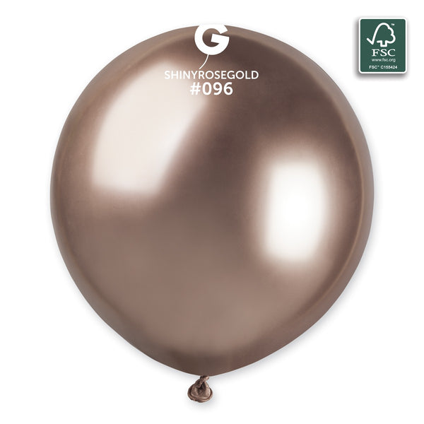 Gemar 19" Shiny Rose Gold #096 GB150 3 3pcs Round Balloon — Italian store beauty original 1200px