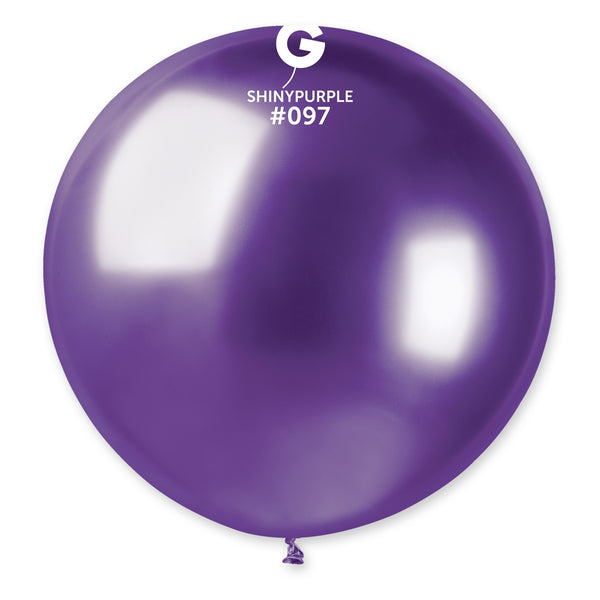 Gemar 31" Shiny Purple #097 GB30 1pc Round Balloon — Italian store beauty original 1200px