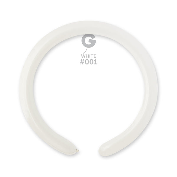 Gemar 2" White #001 D4 100pcs Modelling Balloons — Italian store beauty original 1200px