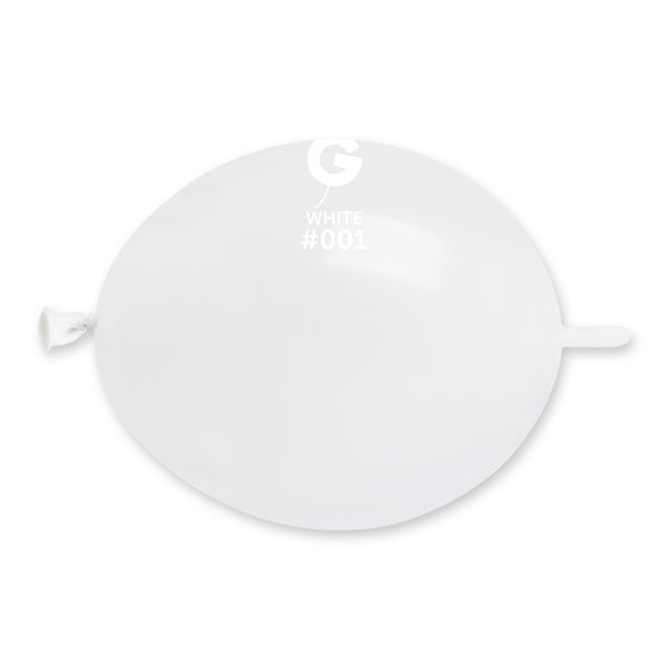Gemar 6" White #001 GL6 100pcs Link Balloons — Italian store beauty original 1200px