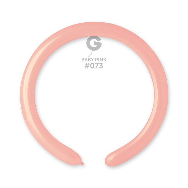 Gemar 2" Baby Pink #073 D4 100pcs Modelling Balloons — Italian store beauty original 1200px