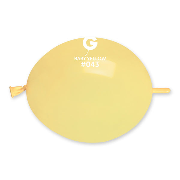 Gemar 6" Baby Yellow #043 GL6 100pcs Link Balloons — Italian store beauty original 1200px