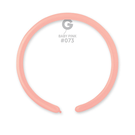 Gemar 1" Baby Pink #073 D2 100pcs Modelling Balloons — Italian store beauty original 1200px
