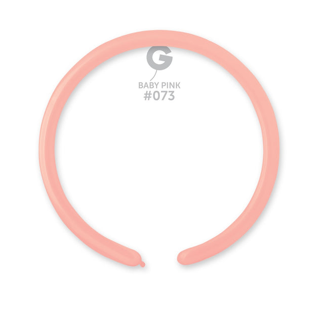 Gemar 1" Baby Pink #073 D2 100pcs Modelling Balloons — Italian store beauty original 1200px