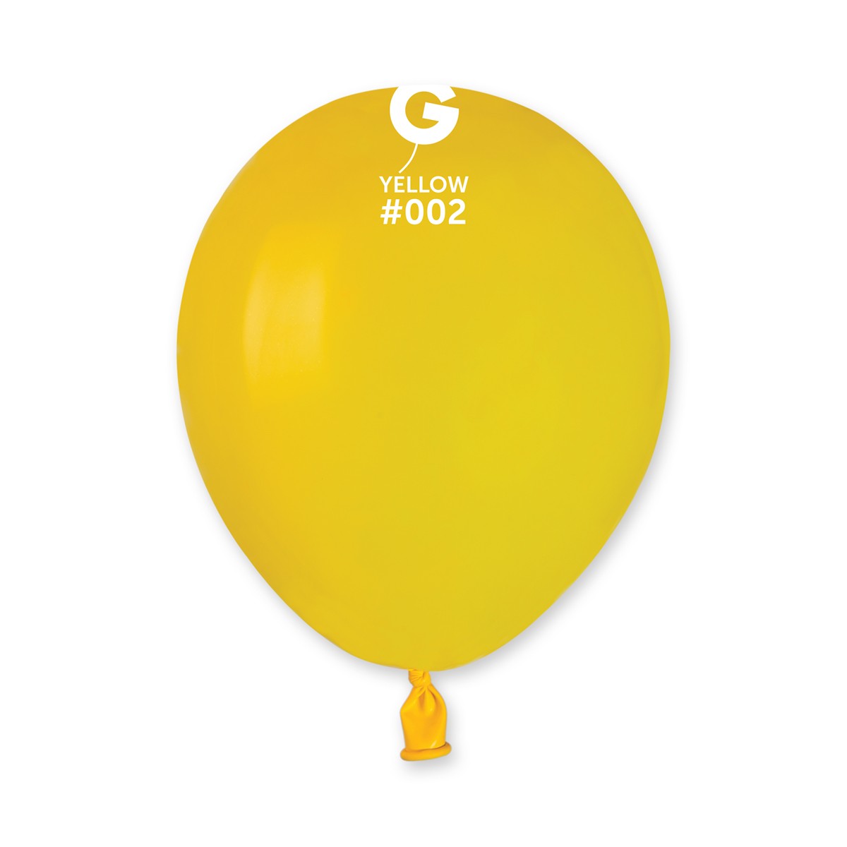 Gemar 5" Yellow #002 A50 50pcs Round Balloon — Italian store beauty original 1200px