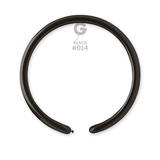 Gemar 1" Black #014 D2 100pcs Modelling Balloons — Italian store beauty original 1200px
