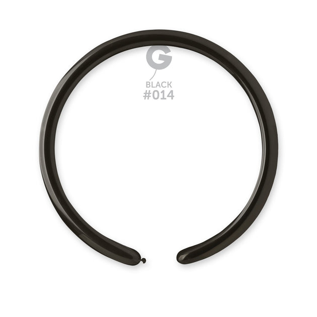 Gemar 1" Black #014 D2 100pcs Modelling Balloons — Italian store beauty original 1200px