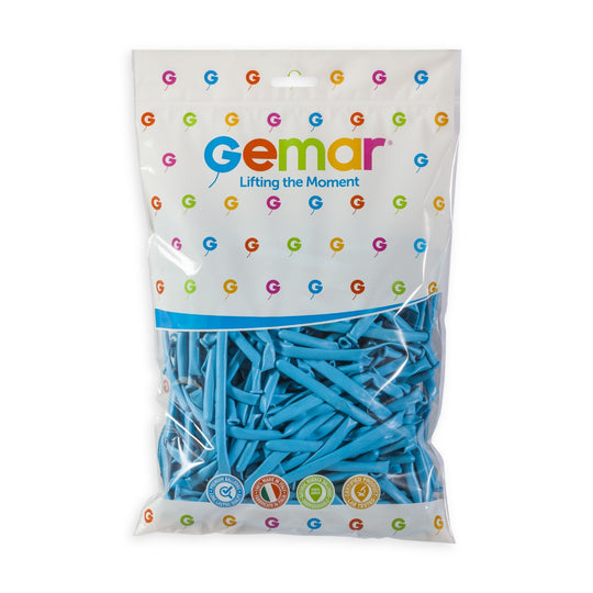 Gemar 2" Light Blue #009 D4 100pcs Modelling Balloons — Italian store pack original 1200px