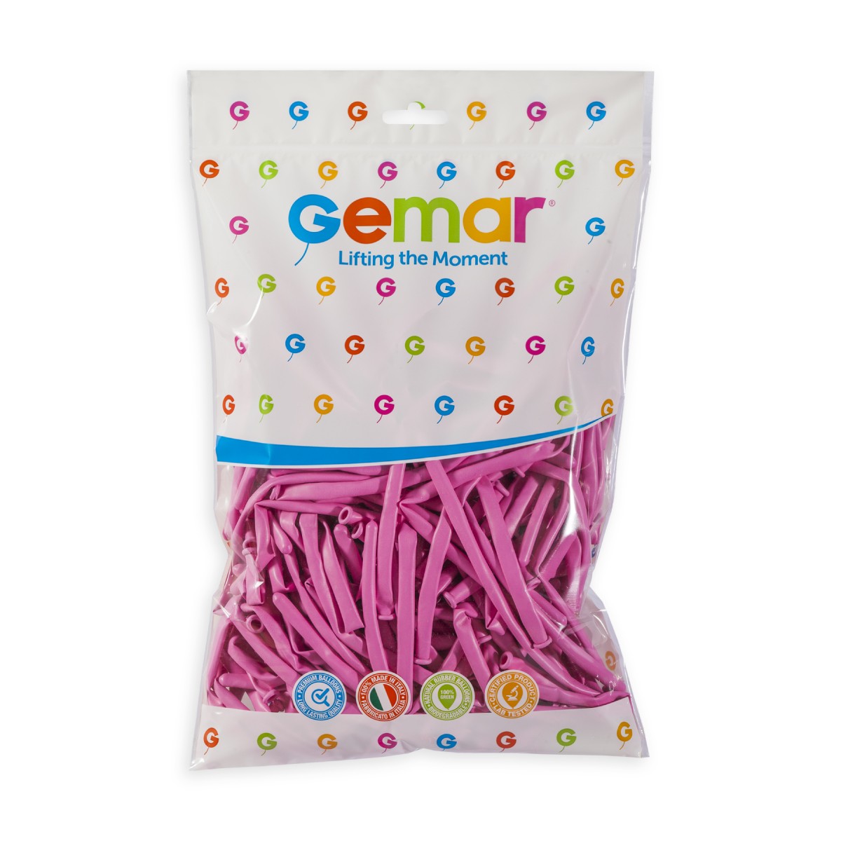 Gemar 2" Rose #006 D4 100pcs Modelling Balloons — Italian store pack original 1200px