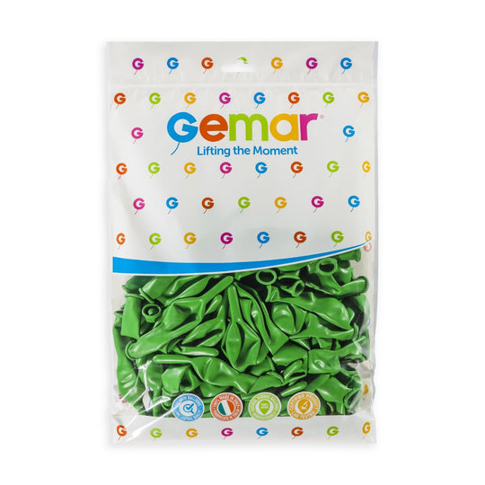 Gemar 6" Green #012 GL6 100pcs Link Balloons — Italian store pack original 1200px