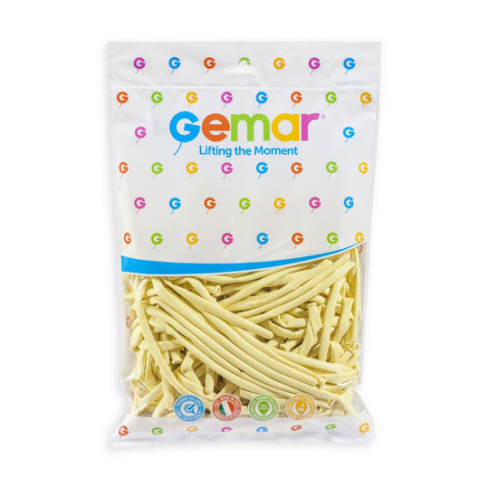 Gemar 2" Ivory #059 D4 100pcs Modelling Balloons — Italian store pack original 1200px