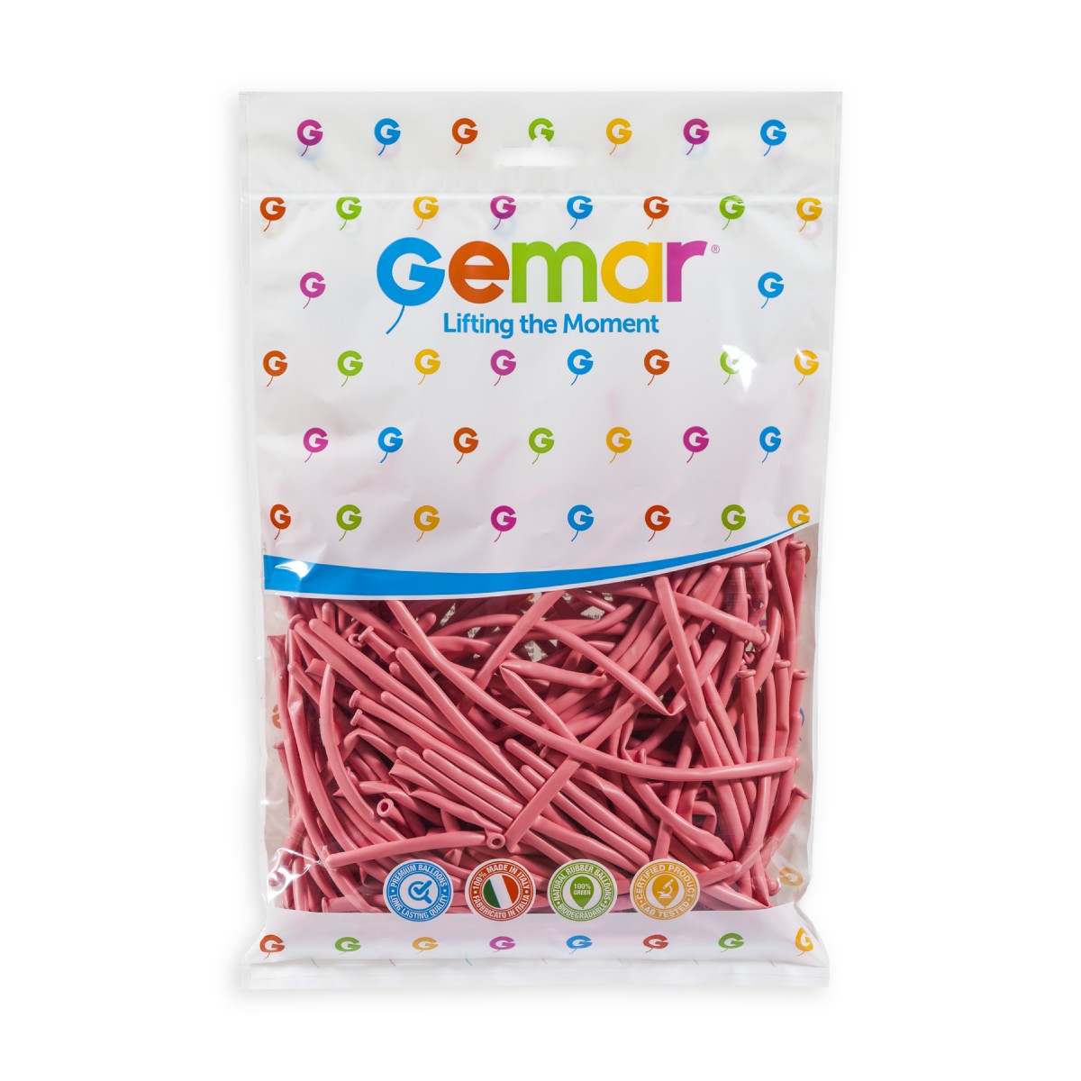 Gemar 1" Baby Pink #073 D2 100pcs Modelling Balloons — Italian store pack original 1200px