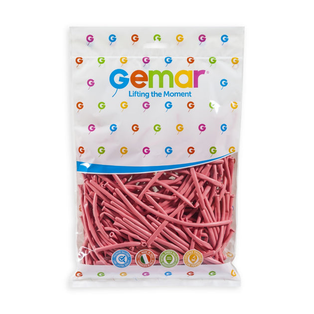 Gemar 1" Baby Pink #073 D2 100pcs Modelling Balloons — Italian store pack original 1200px