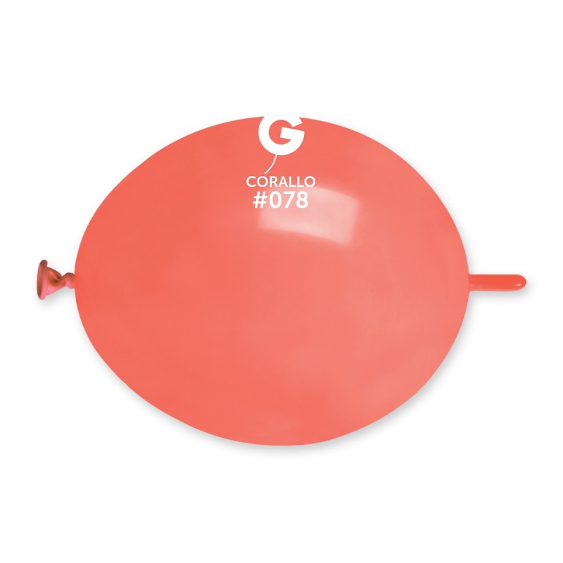 Gemar 6" Corallo link balloon, single inflated balloon