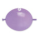 Gemar 6" Lavender link balloon, single inflated balloon