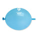 Gemar 6" Light Blue link balloon, single inflated balloon
