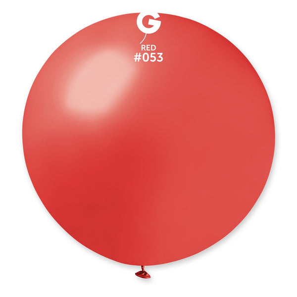 Gemar 31" Metallic Red #053 GM30 1pc Round Balloon — Italian store beauty original 1200px