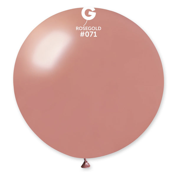 Gemar 31" Metallic Rose Gold #071 GM30 1pc Round Balloon — Italian store beauty original 1200px