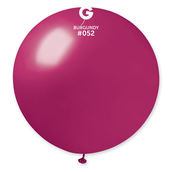 Gemar 31" Metallic Burgundy #052 GM30 1pc Round Balloon — Italian store beauty original 1200px