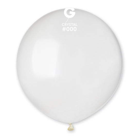 Gemar 19" Crystal Clear #000 G19 25pcs Round Balloon — Italian store beauty original 1200px