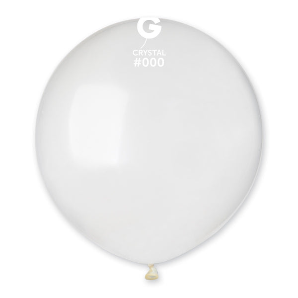Gemar 19" Crystal Clear #000 G19 25pcs Round Balloon — Italian store beauty original 1200px