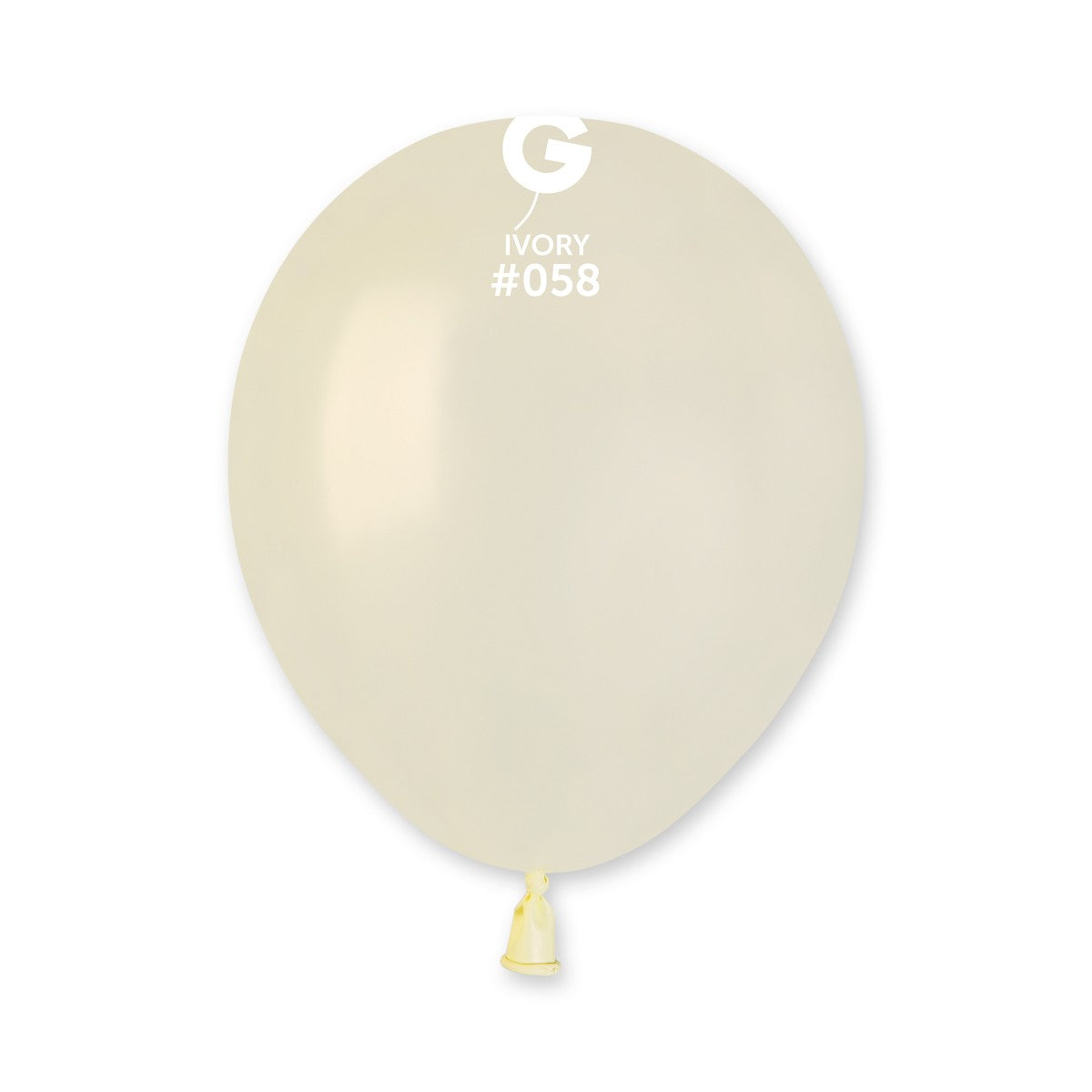 Gemar 5" Metallic Ivory #058 AM50 50pcs Round Balloon — Italian store beauty original 1200px