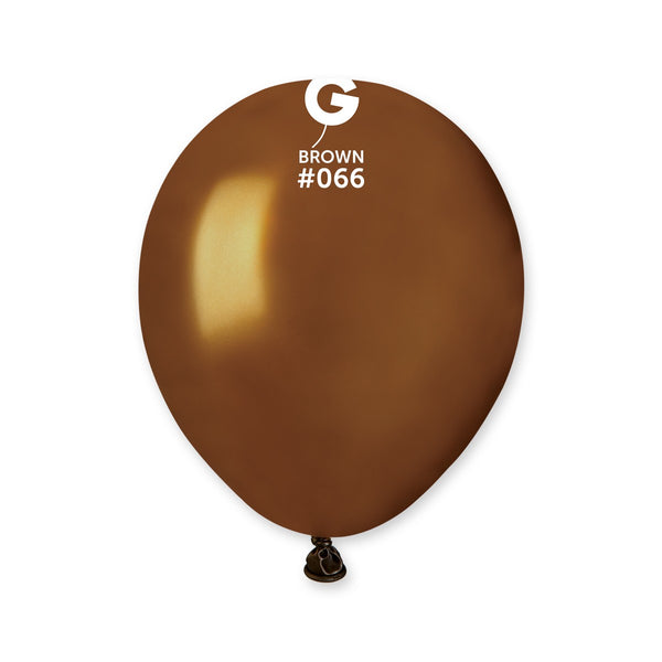Gemar 5" Metallic Brown #066 AM50 50pcs Round Balloon — Italian store beauty original 1200px