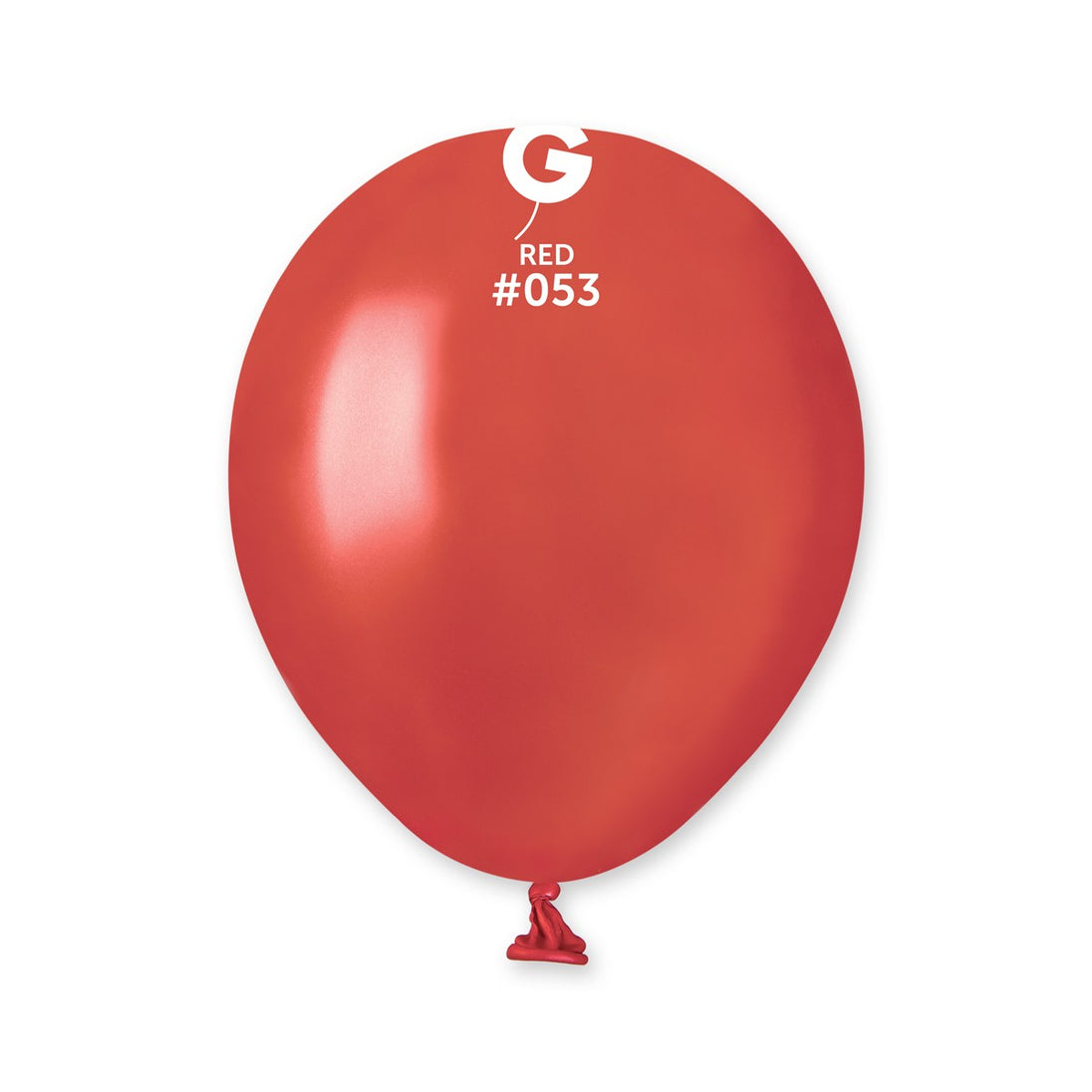 Gemar 5" Metallic Red #053 AM50 50pcs Round Balloon — Italian store beauty original 1200px