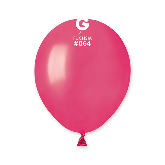 Gemar 5" Metallic Fuchsia #064 AM50 50pcs Round Balloon — Italian store beauty original 1200px