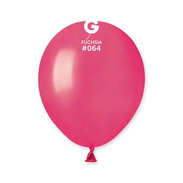 Gemar 5" Metallic Fuchsia #064 AM50 50pcs Round Balloon — Italian store beauty original 1200px