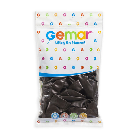 Gemar 13" Metallic Brown #066 GM120 50pcs Round Balloon — Italian store hang-pack original 1200px