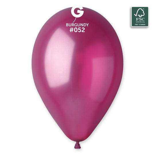 Gemar 13" Metallic Burgundy #052 GM120 50pcs Round Balloon — Italian store beauty original 1200px