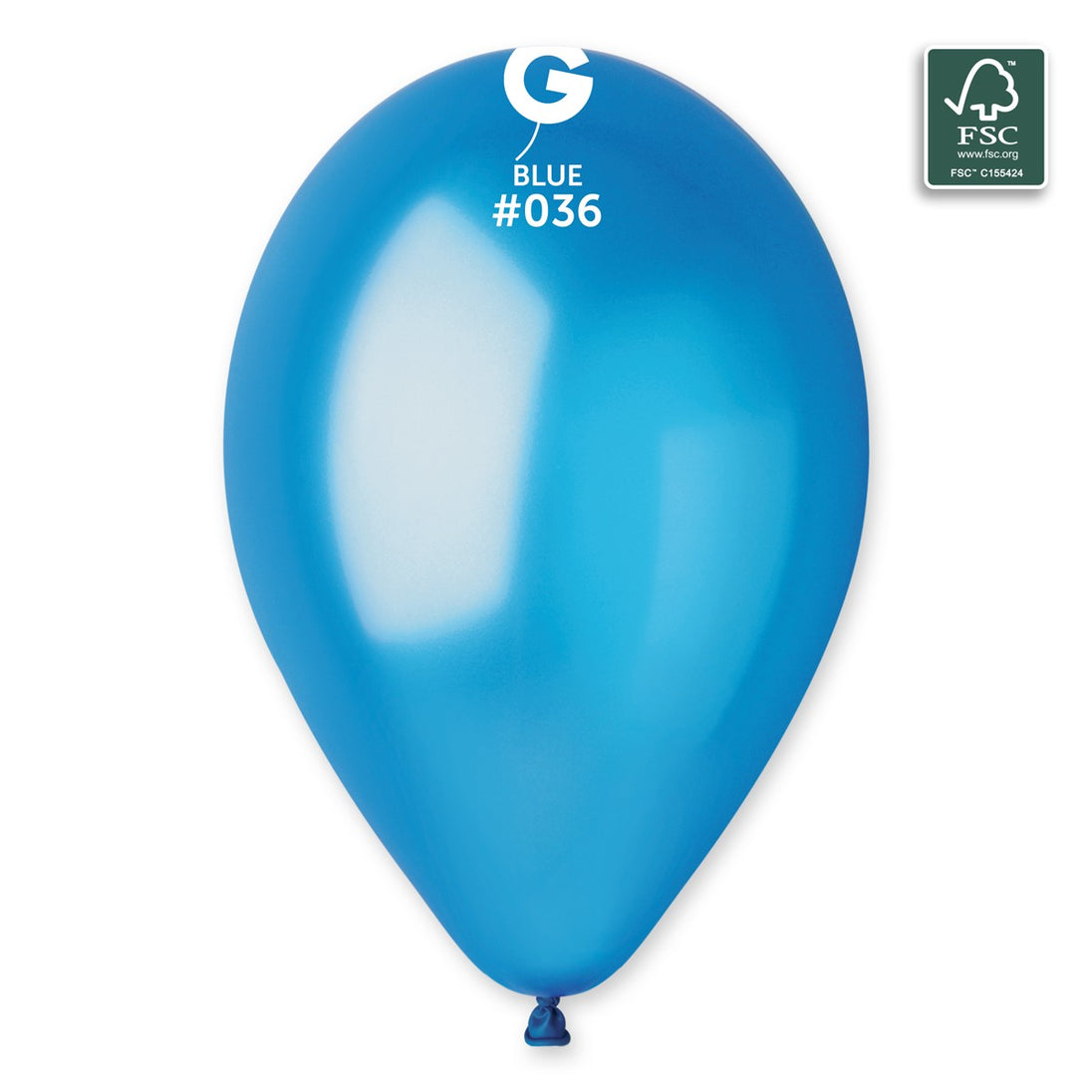 Gemar 13" Metallic Blue #036 GM120 50pcs Round Balloon — Italian store beauty original 1200px