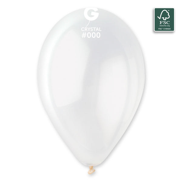 Gemar 13" Crystal Clear #000 G120 50pcs Round Balloon — Italian store beauty original 1200px