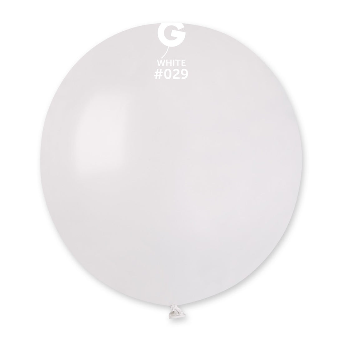 Gemar 19" Metallic White #029 GM19 25pcs Round Balloon — Italian store beauty original 1200px