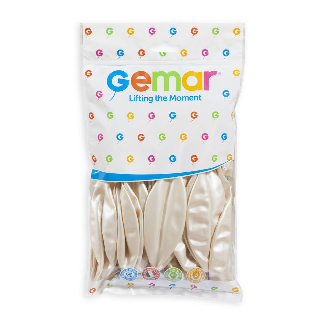 Gemar 19" Metallic Pearl #028 GM19 25pcs Round Balloon — Italian store hang-pack original 1200px