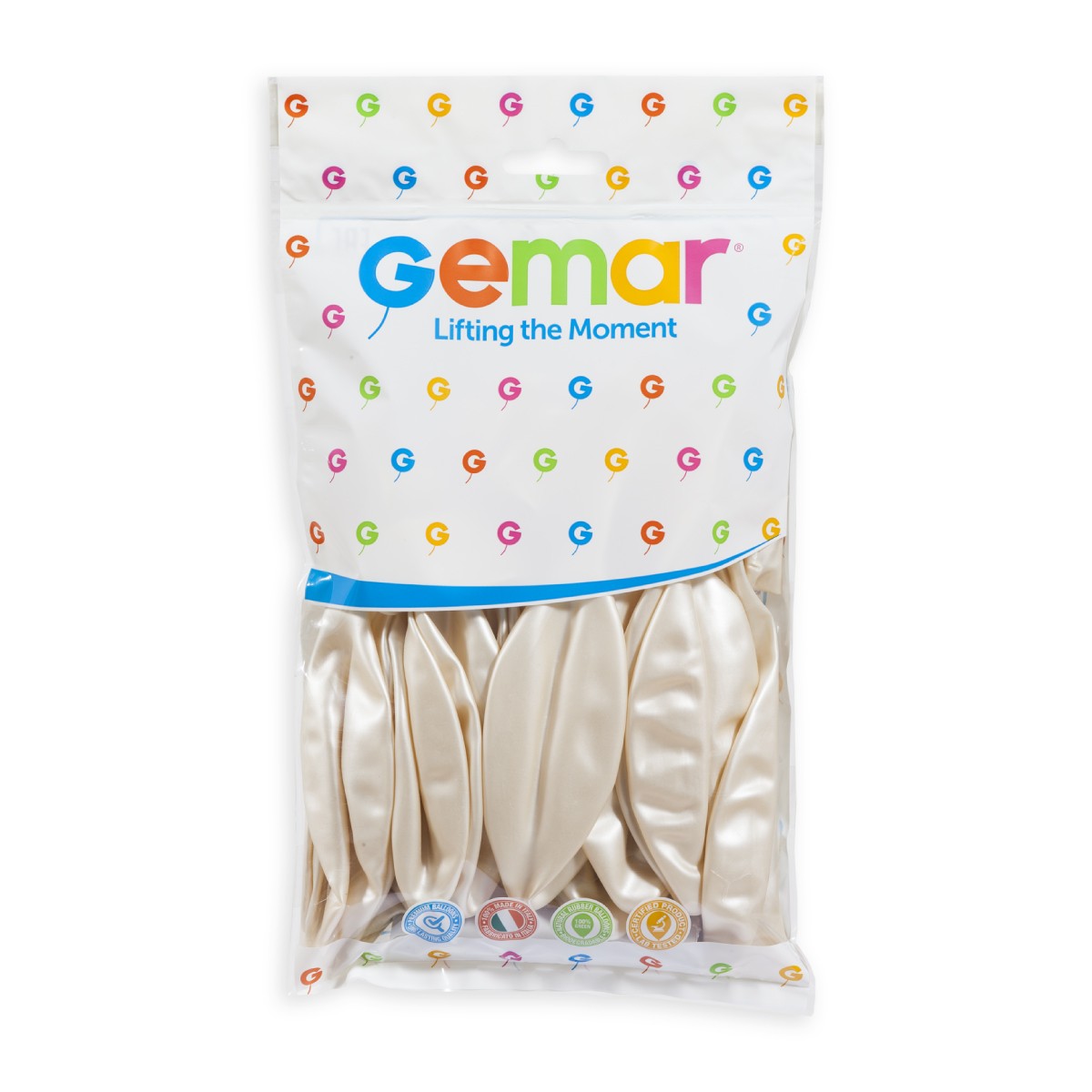 Gemar 19" Metallic Pearl #028 GM19 25pcs Round Balloon — Italian store hang-pack original 1200px