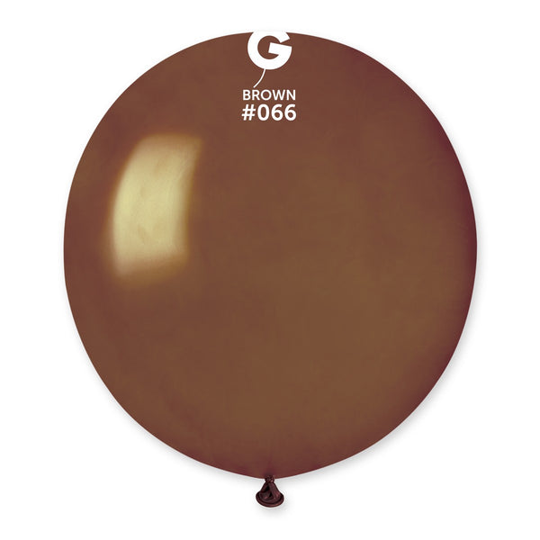 Gemar 19" Metallic Brown #066 GM19 25pcs Round Balloon — Italian store beauty original 1200px