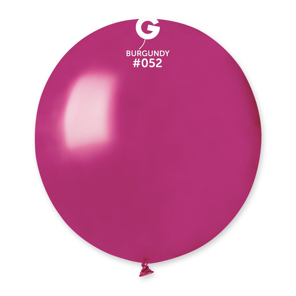 Gemar 19" Metallic Burgundy #052 GM19 25pcs Round Balloon — Italian store beauty original 1200px