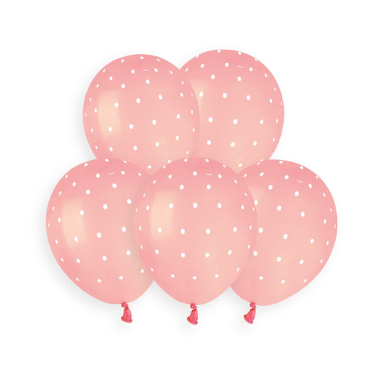 Gemar 5" Chic Dots #1051 Pink Round Balloon 50pcs — Italian store beauty original 1200px