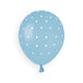 Gemar 5" Chic Dots #1051 Blue Round Balloons 50pcs — Italian store true-colour / colour-print detail original 1200px