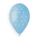 Gemar 13" Chic Dots Baby Blue #072 Round Balloons 25pcs — Italian store true-colour / colour-print detail original 1200px
