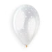 Gemar 13" Chic Dots #000 Crystal, White Print Round Balloons 25pcs — Italian store true-colour / colour-print detail original 1200px
