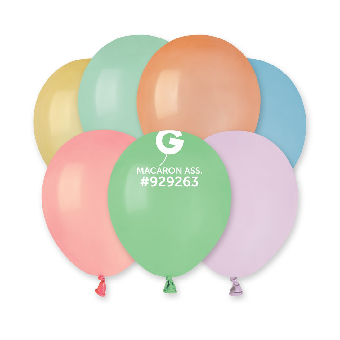 Gemar 5" Macaron Assorted #933833 A50 50pcs Round Balloon — Italian store beauty original 1200px