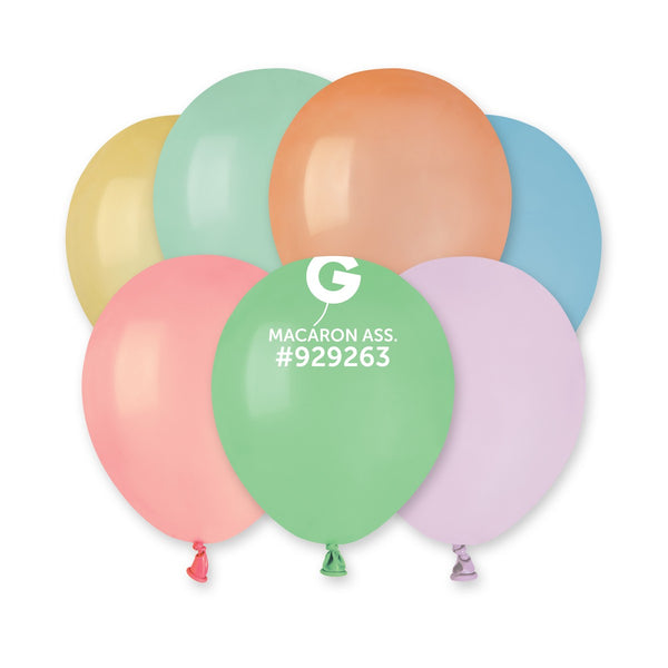 Gemar 5" Macaron Assorted #933833 A50 50pcs Round Balloon — Italian store beauty original 1200px